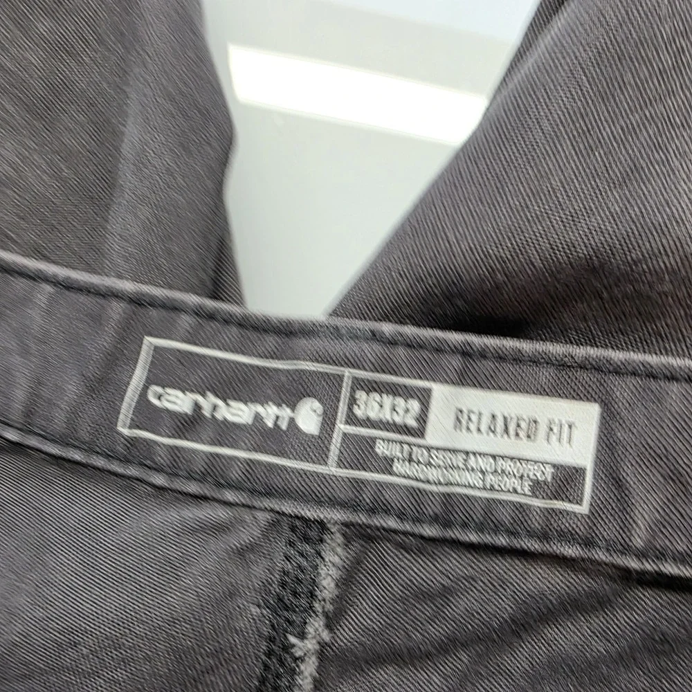 Carhartt 66x32 Rugged Flex Relaxed Double Knee Distressed Utility Work Pant